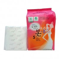 Korean High quality Lady Napkins Sanitary Napkins with dry Cotton fabric